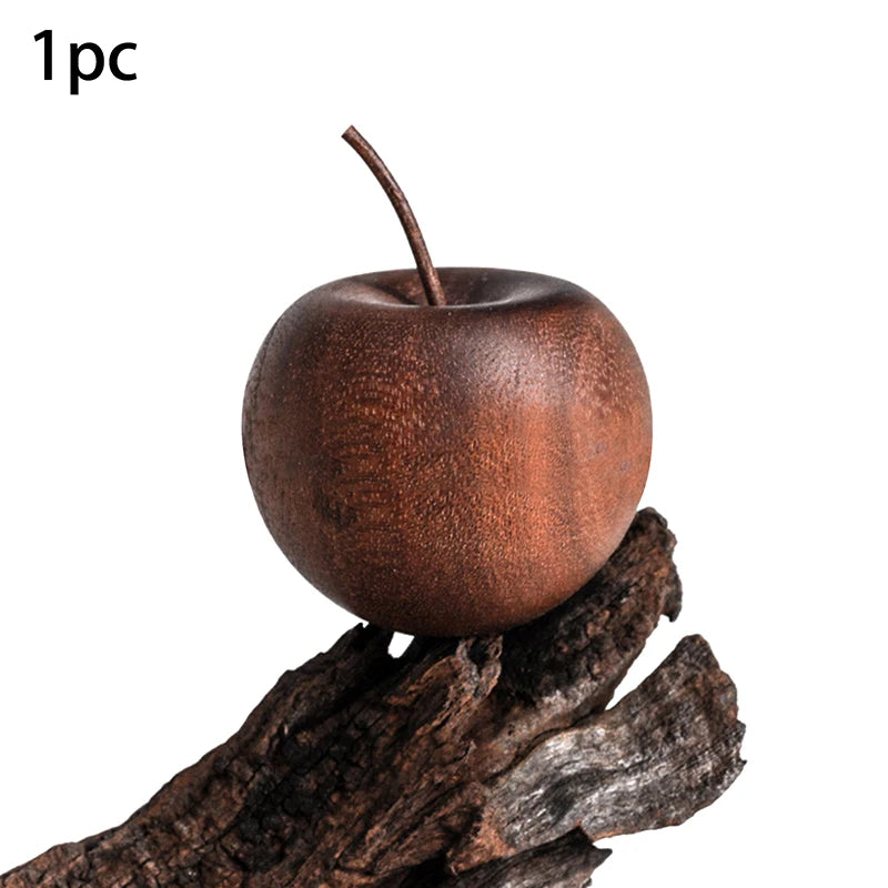 1 3 Set Of Wooden Apple Shaped Essential Oil Diffuser Fragrance Suitable For Home Bathroom Car Decor