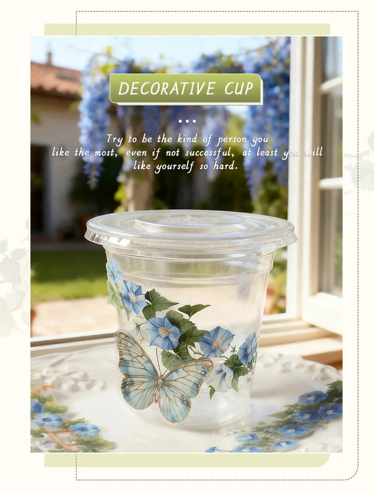 0-Sheet Long Floral Sticker Set, Charming Flower Designs, Ideal for Scrapbooking & Card Making