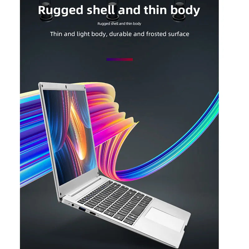 2025 14 inch Affordable Student Laptop Budget-Friendly Notebook Windows 10 for School Lightweight intel Celeron CPU USB 3.0 WiFi